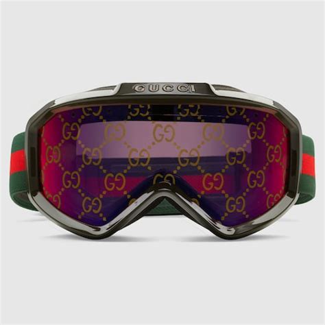 Gucci Skibrille in grün gespritzt 